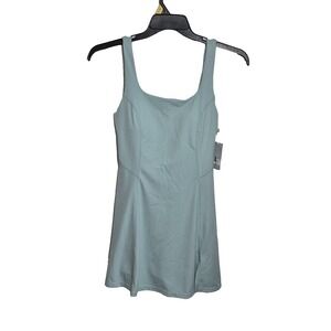 Zella Luxe Lite Court Dress‎ Womens Medium Light Green Tennis Built-In Shorts